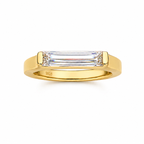 ZR Modern Baguette Moissanite Promise Ring【JC】