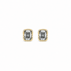 ZR Gray Moissanite Melted Design Stud Earrings S925 Silver 【JC】
