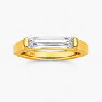 ZR Modern Baguette Moissanite Promise Ring【JC】