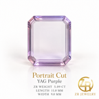 11 × 9 mm | Portrait Cut Lab-Created YAG | 4 Colors