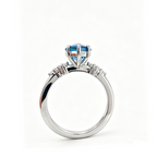 ZR Sapphire Tear London Blue Pear S925 Ring Jenny【Jenny】#4611