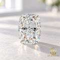 10 × 7.1 mm | Elongated Cushion Portuguese Cut Moissanite | 4 ct