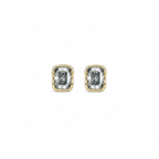 ZR Gray Moissanite Melted Design Stud Earrings S925 Silver 【JC】