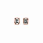 ZR Gray Moissanite Melted Design Stud Earrings S925 Silver 【JC】