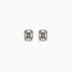 ZR Gray Moissanite Melted Design Stud Earrings S925 Silver 【JC】