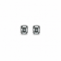 ZR Gray Moissanite Melted Design Stud Earrings S925 Silver 【JC】