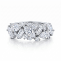 ZR Luminous Bloom Modern Mixed‑Shape Statement Ring 【Lanette】#4575