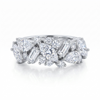 ZR Luminous Bloom Modern Mixed‑Shape Statement Ring 【Lanette】#4575
