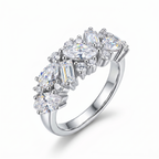 ZR Luminous Bloom Modern Mixed‑Shape Statement Ring 【Lanette】#4575