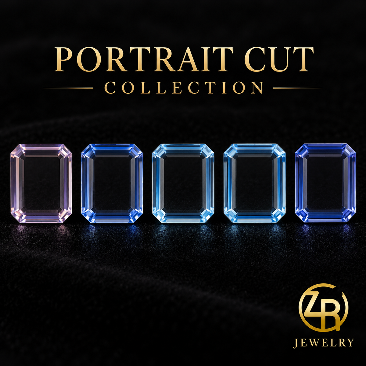 11 × 9 mm | Portrait Cut Lab-Created YAG | 4 Colors
